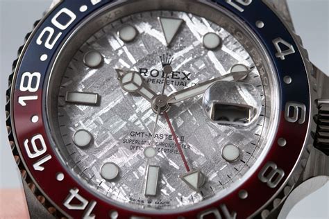 rolex gmt pepsi meteorite|Rolex meteorite dial price.